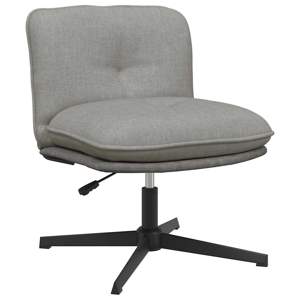 [4105389] Obrotowe krzesło biurowe, jasnoszare, obite tkaniną