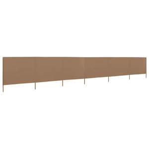 [44546] Parawan 6-skrzydłowy z tkaniny, 800 x 80 cm, taupe