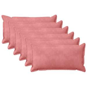 [918089] Poszewka na poduszkę 6 pcs HOUTEN różowy 40 x 80 cm Welur