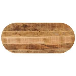 [370105] Blat stołu, 110x40x2,5 cm, owalny, surowe drewno mango
