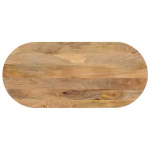 [370130] Blat stołu, 120x60x2,5 cm, owalny, lite drewno mango