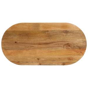 [370147] Blat stołu, 110x50x2,5 cm, owalny, lite drewno mango