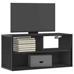 [848924] Szafka pod telewizor, czarna, 80x31x39,5 cm