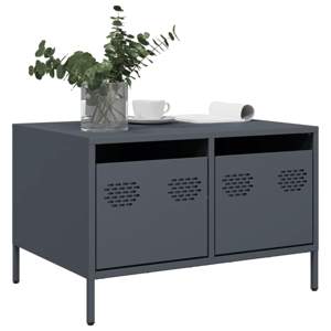 [851240] Szafka RTV, czarna, 68x50x43,5 cm, stal walcowana na zimno