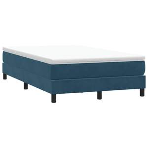 [3315823] Łóżko typu Box Spring bez materaca Ciemnoniebieskie 120x210 cm