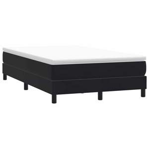 [3315821] Łóżko Box Spring bez materaca Czarne 120x210 cm Aksamit