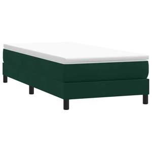 [3315816] Łóżko typu Box Spring bez materaca Ciemnozielone 100x210 cm