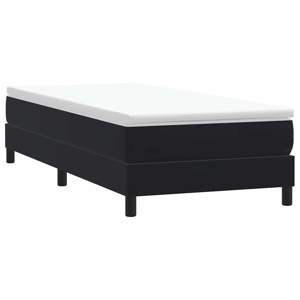 [3315809] Łóżko Box Spring bez materaca Czarne 90x210 cm Aksamit