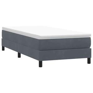 [3315814] Łóżko typu Box Spring bez materaca Ciemnoszary 100x210 cm