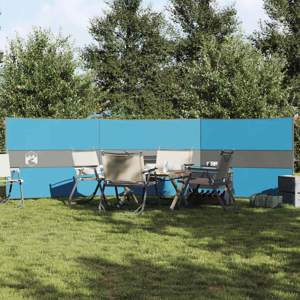 [4009655] Camping Windbreak Niebieski 490x123 cm Wodoodporny