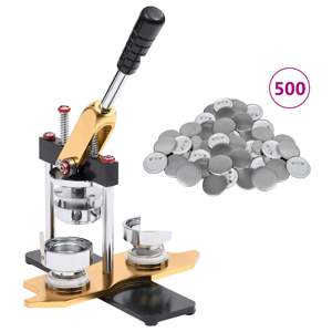 [3056505] Maszynka do przypinek i 500 szt. przypinek, 44 mm, obrotowa