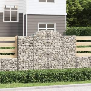 [3146155] Kosze gabionowe, 5 szt, 200x30x140/160 cm, galwanizowane żelazo